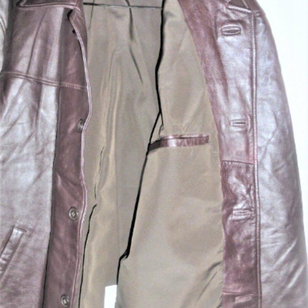 Leonardos Men's LEATHER JACKET Sz Large Men's Coat Men's Jacket Canada